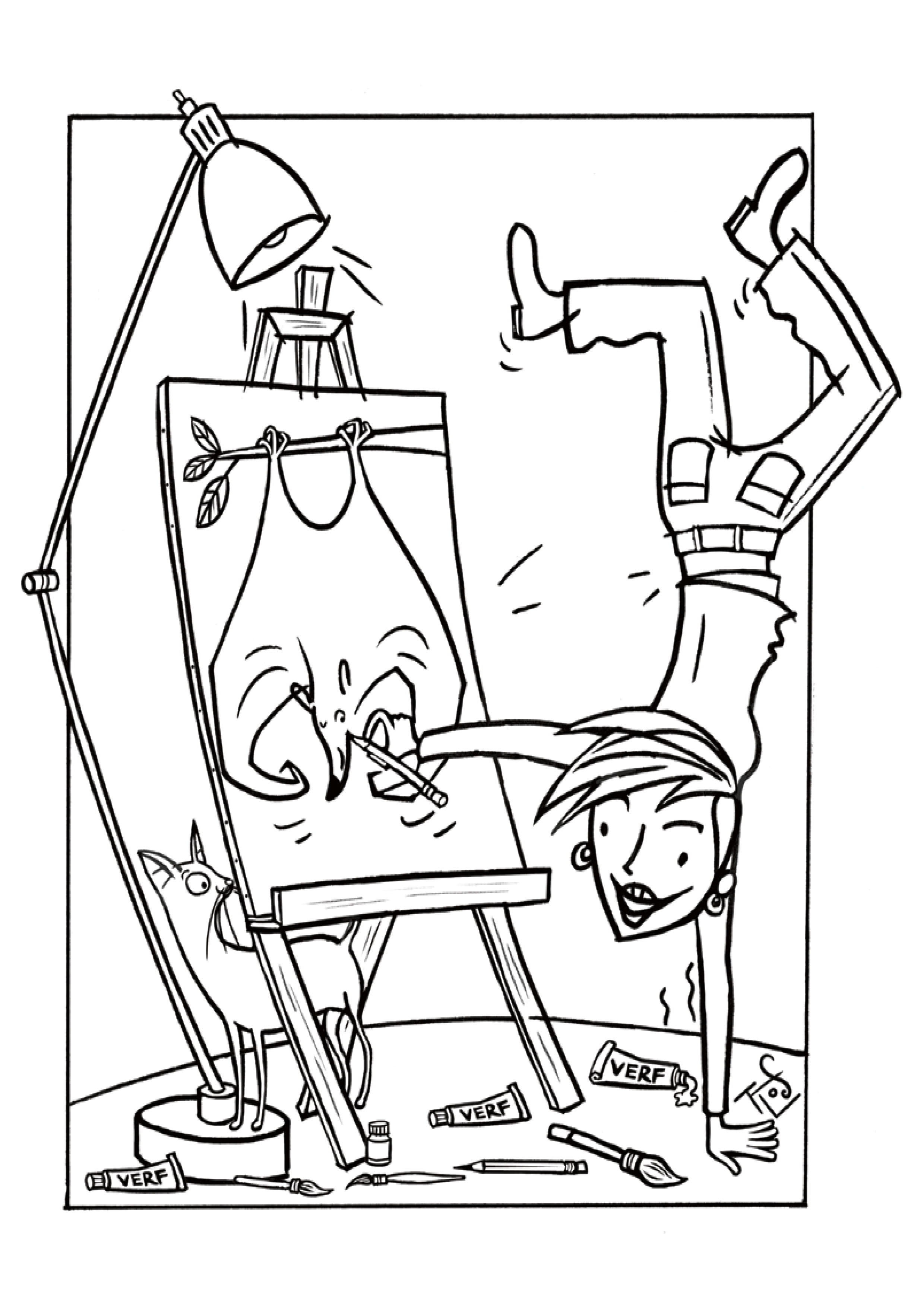 Kleurplaat Keet Kleur - Bevers