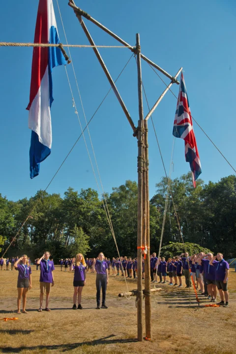 Engelse en Nederlandse vlag