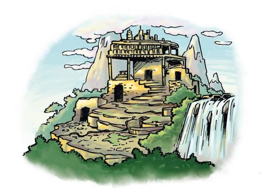 De ruïne Emaarate - welpenthema van scouting