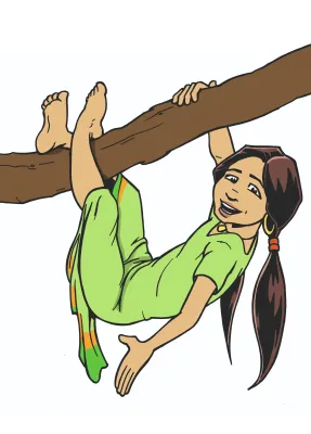 Mowgli uit het welpenthema van scouting