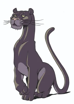 Bagheera uit het welpenthema van scouting