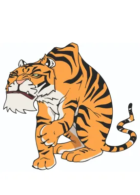 Shere Khan de tijger uit het welpenthema van scouting